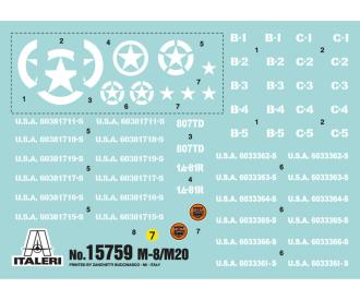 Italeri M8 / M20 Model Set 1:56 with Driver