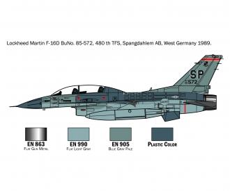 1:72 Kit de maquettes F-16 C/D Night Falcon