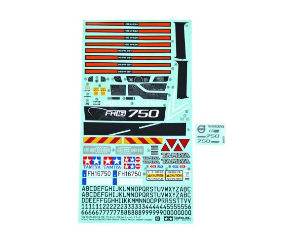 Volvo Sticker Bag, model decal set for scale kits