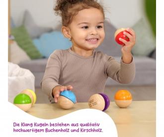 Eichhorn Musik Holzkugel mit Sound