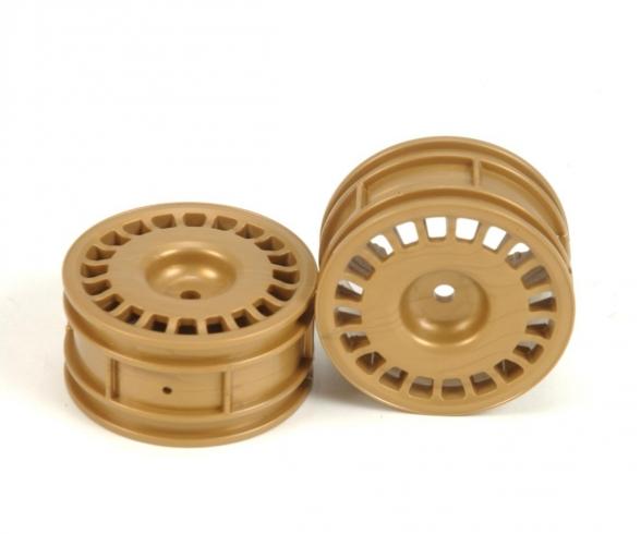 1:10 Felgen (2) Rally-Dish gold 26mm