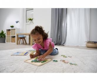 Peppa Pig, puzzle en marqueterie, 3 ass