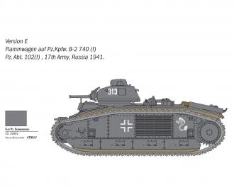 Italeri Char B1 Bis 1:56 Tank Model Kit