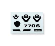 Scania 770 S Metall-Transferfolie Dekorbogen