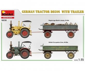 1:35 Tracteur allemand D8506 avec remorque (1)