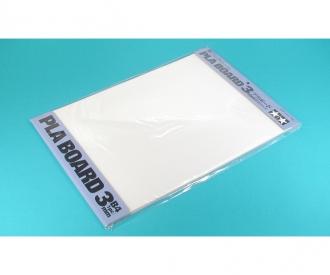 Pla-Board 3mm B4, model building sheet, white