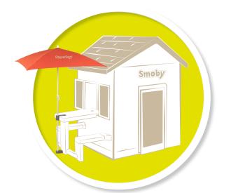 Smoby Spielhaus Zubehör Sonnenschirm