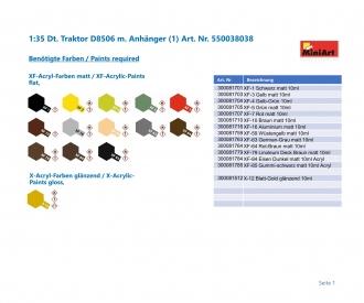 1:35 Ger. Tractor D8506 with Trailer (1)