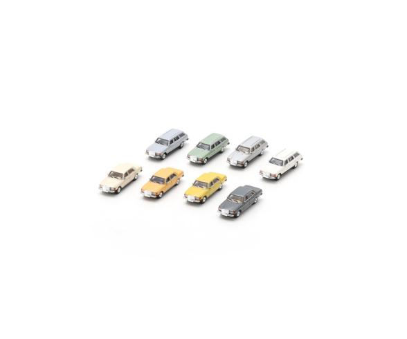 1:87 M-B W123 8er-Set 4x Limo./4xKombi