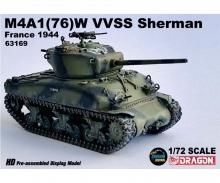 1:72  M4A1(76)W VVSS Sherman France 1944