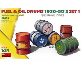 1:24 Ger Fuel & Oil Drums 1930-50's