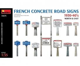 1:35 Fre. Concr.Road Signs 30-40's No/Ea