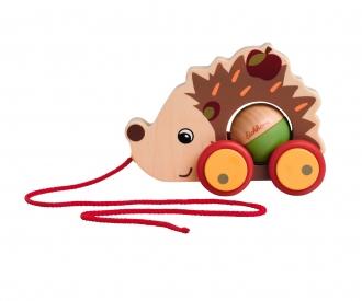 Pull Back Hedgehog - Bee Happy