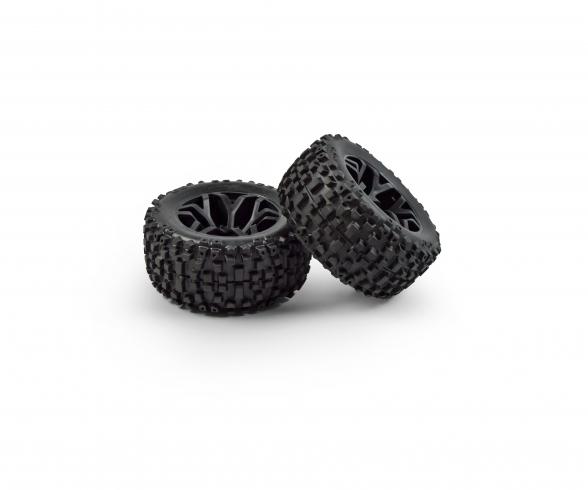 1:8 Virus Extreme, wheel set, 2 mounted wheels