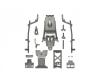 DT-04 F Parts Frame, chassis parts set