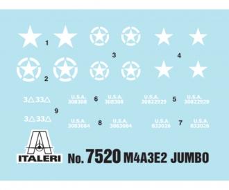 Italeri M4A3E2 "JUMBO" 1:72 Tank Model Kit