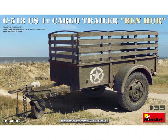 1:35 G-518 US 1t Cargo Trailer Ben Hur