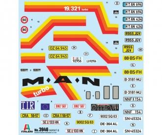 Italeri MAN F8 19.321 2Achs Model Kit 1:24