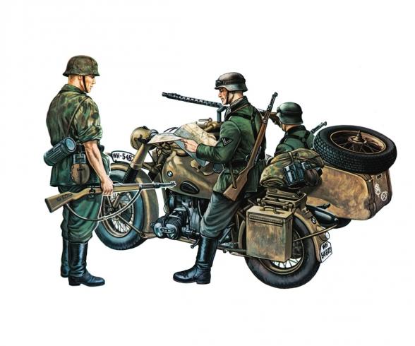 1:35 BMW R 75 with Side Car