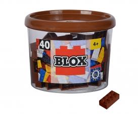 Blox 40 brown 8 pin Bricks in Box