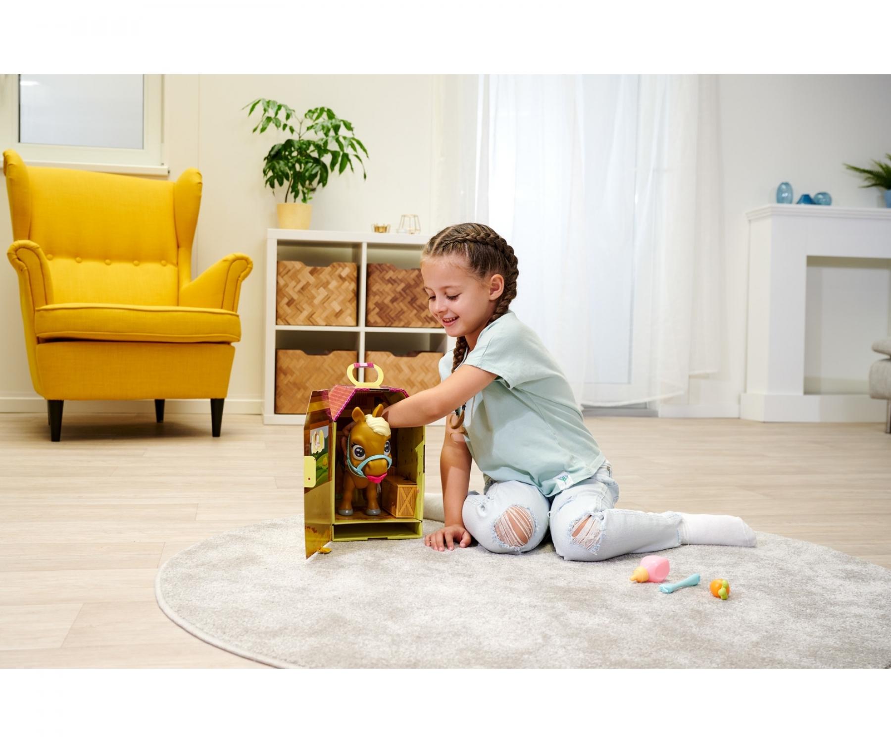 Mascota Interactiva Potro Mascota Interactiva Pamper Petz – Potro Con Pañal Que Bebe Y Hace Pipí, Incluye Peine Y Certificado De Adopción, Regalo Para Niños De 3 Años En Adelante