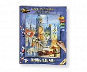Hamburg, my pearl 40 x 50 cm - Painting by Numbers