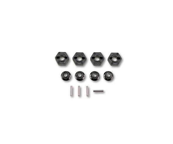 1:10 XS Wheel Hex Nut Pin Kit, chassis spare