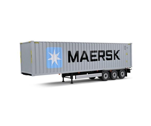 1:24 Container Anhänger blau