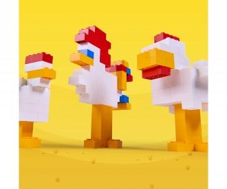 Blox 100 briques rouges 8 plots en boîte