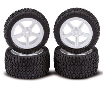 1:10 All-Terrain Wheel Set, RC tyres, 2WD/4WD