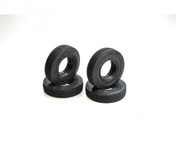 1:14 Lowloader Tire-set, model accessory, 4 pcs