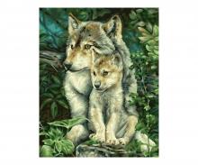 Mother Wolf 24 x 30 cm - Painting by Numbers