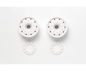 1:14 BB Wheels, wheel set, 30 mm white ABS
