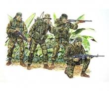 1:35 Set de figurines US Navy Seal (4)