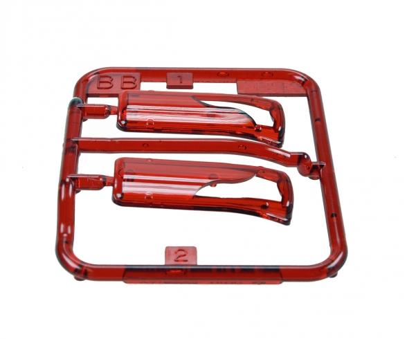 Taillight Glasses, model spare parts, red pair
