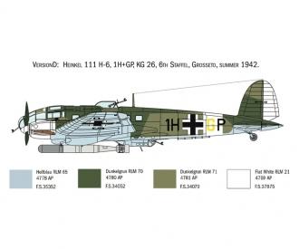 Heinkel HE-111H-6 Aircraft Model Kit 1:72