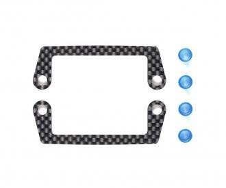 TC-01 Carbon Battery Holders, chassis option part