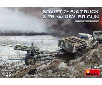 1:35 Camion Sov. 2t 6x4 m. 76mm USV-BR Pak