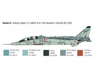Jaguar T.2 R.A.F. Trainer Aircraft Kit 1:72