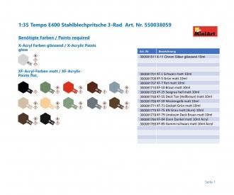 1:35 Tempo E400 Stahlblechpritsche 3-Rad