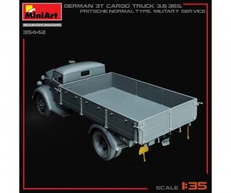 1:35 Deutscher 3 Tonnen Cargo Truck Pritschenwagen