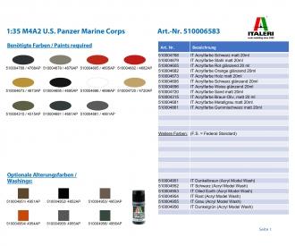 1:35 M4A2 U.S. Panzer Marine Corps