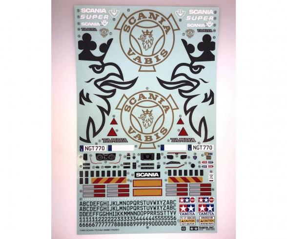 Scania 770 S 6x4 Sticker Set, model decals