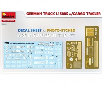 1:35 Deutscher LKW L1500S mit Anhänger