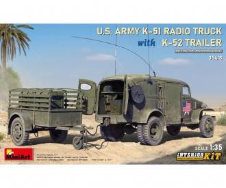 1:35 Voiture radio américaine K-51 avec remorque K-52