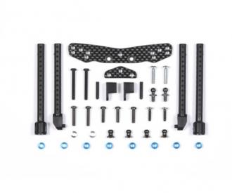 TT-01E Dämpferbrücke Carbon hinten