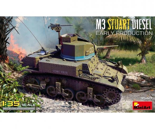 1:35 US M3 Stuart Diesel Early Prod. 1:35 US M3 Stuart Diesel Early Prod.