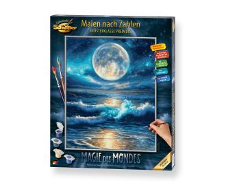 Magic of the moon Painting by numbers