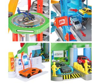 Super City Garage + 6 véhicules, 128 x 78 x 73 cm