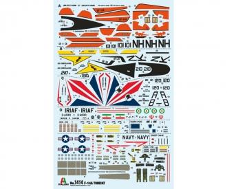 F-14A Tomcat 1:72 Aircraft Model Kit with Decals